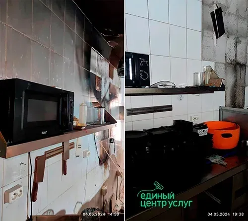 Уборка ресторана после пожара