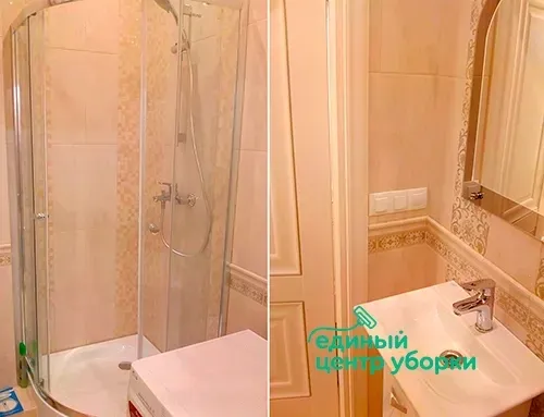 Промыли и почистили паром плитку