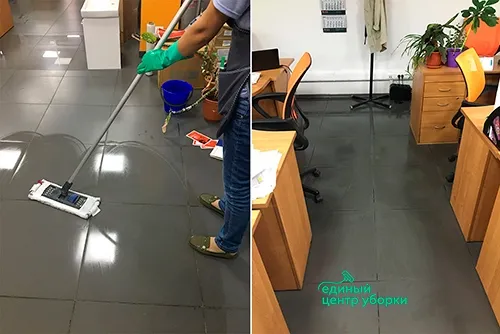 Регулярная уборка в магазине сантехники