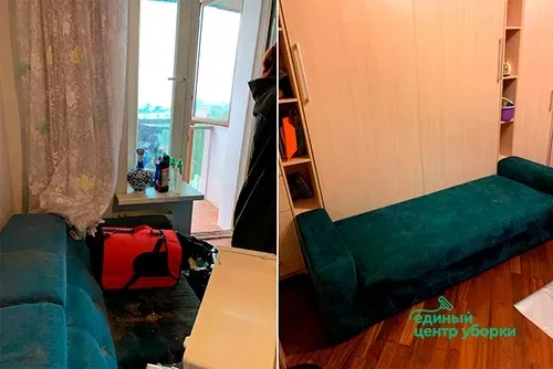Сделали освежающую уборку