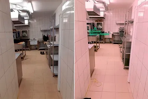 Уборка общепита, 250 м2, ресторан