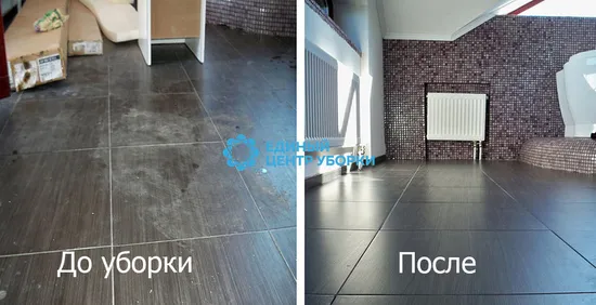 Мойка плитки после ремонта
