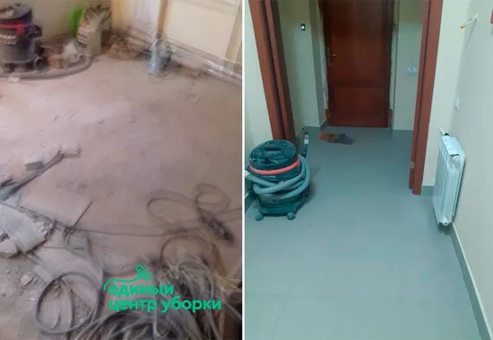 Уборка после строя офиса