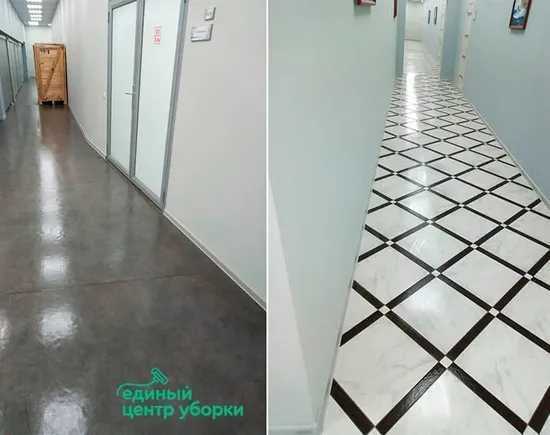 Капитальная уборка и чистка пола, 900 м2