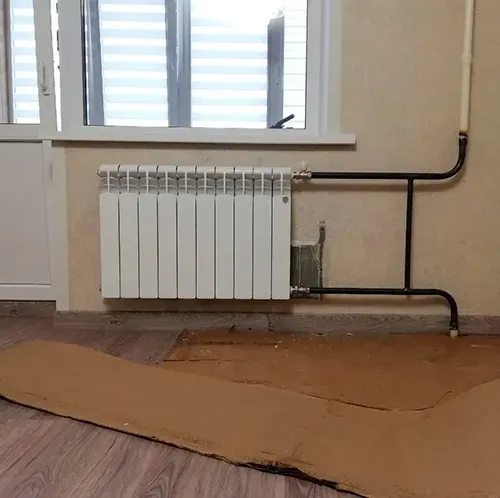Установка радиатора отопления в квартире
